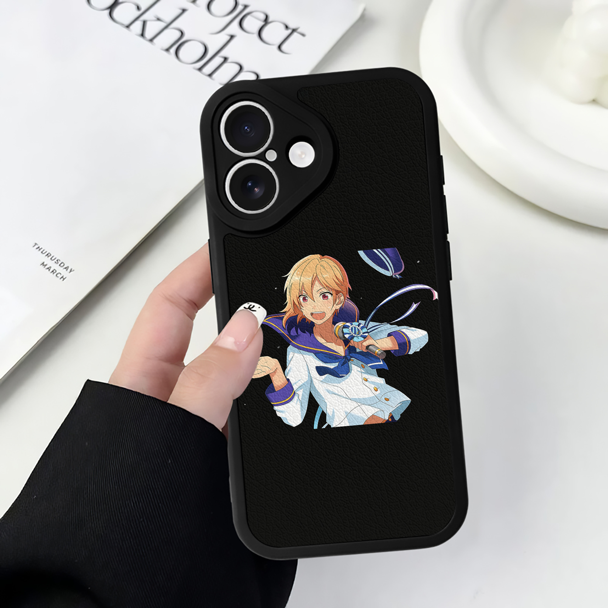 （画像用） あんさんぶるスターズ! Ensemble Stars 【iPhone 16シリーズ対応】シリコンスマホケース（レザー調） 材質：シリコン